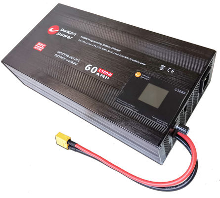 30V 1500W corrente de tensão ajustável Adaptador de carregador de bateria SMPS 1S 4S 8S 60A