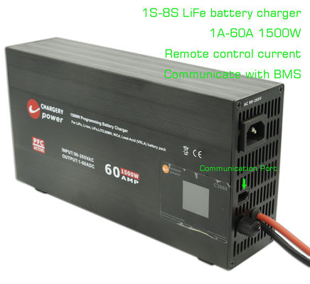Carregador de bateria recarregável Lifepo4 LFP Ac To Dc 4S-8S 1500W 29.2V