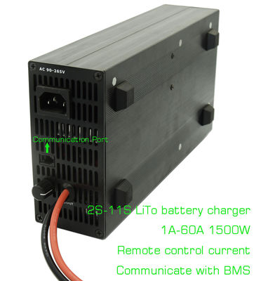 Carregador de bateria LTO ajustável de 29.7V 11S para motocicleta E scooter 1A-60A