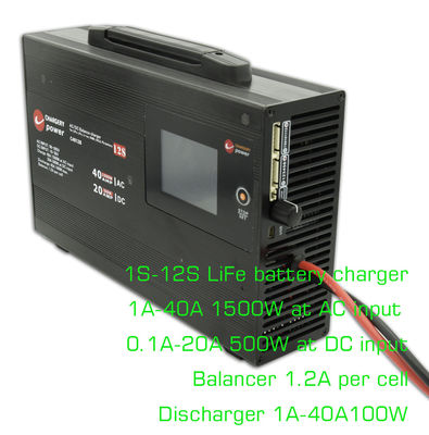 43.8V 1500W Lipo Bateria AC DC Balance Charger Descargador Para Drones UAV 4S 40A