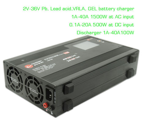 2V 36V PB VRLA Lipo Bateria AC DC Balance Charger Descarregador 4S