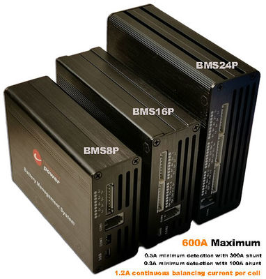 Sistema de gestão de baterias de lítio LTO NMC BMS 24S 18S 100A 300A 600A